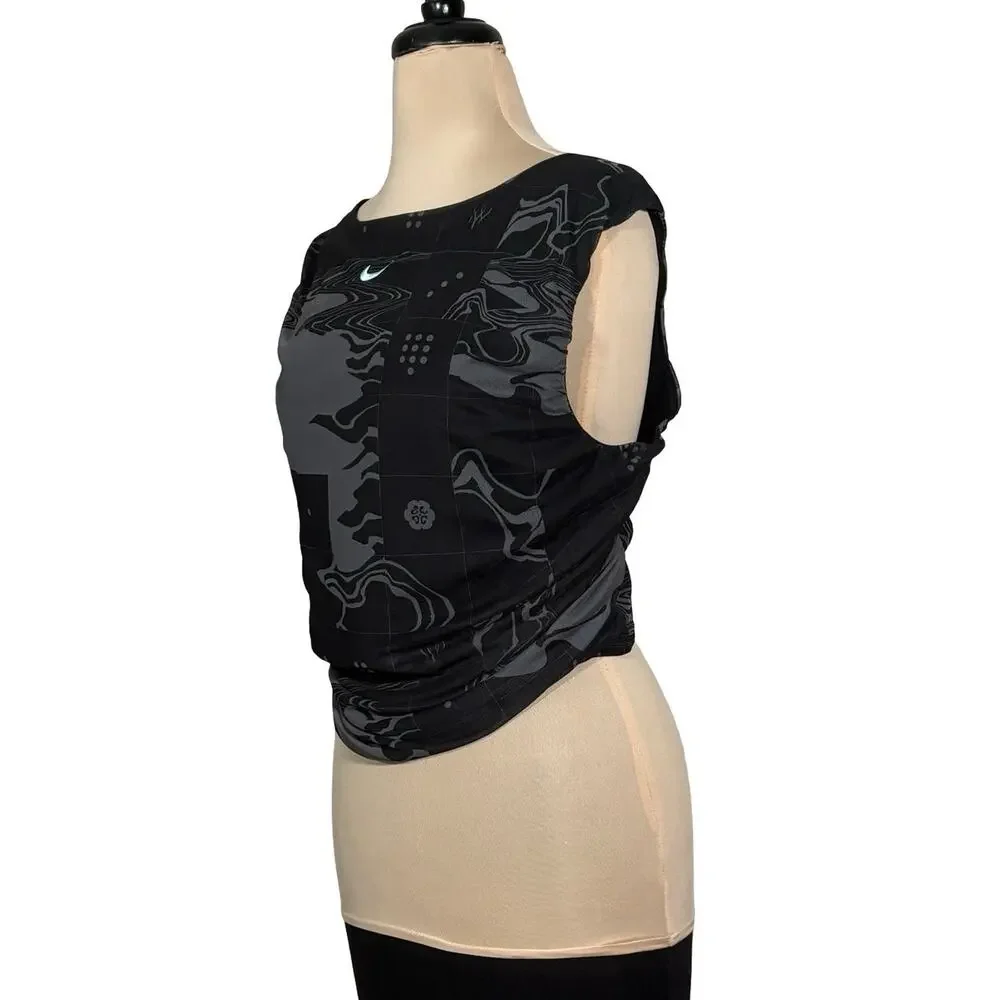 Nike Serena Williams Design Crew Mesh Crop Tank Women’s XXL Tie Back